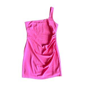Lena Women's Hot Pink One Shoulder Dress